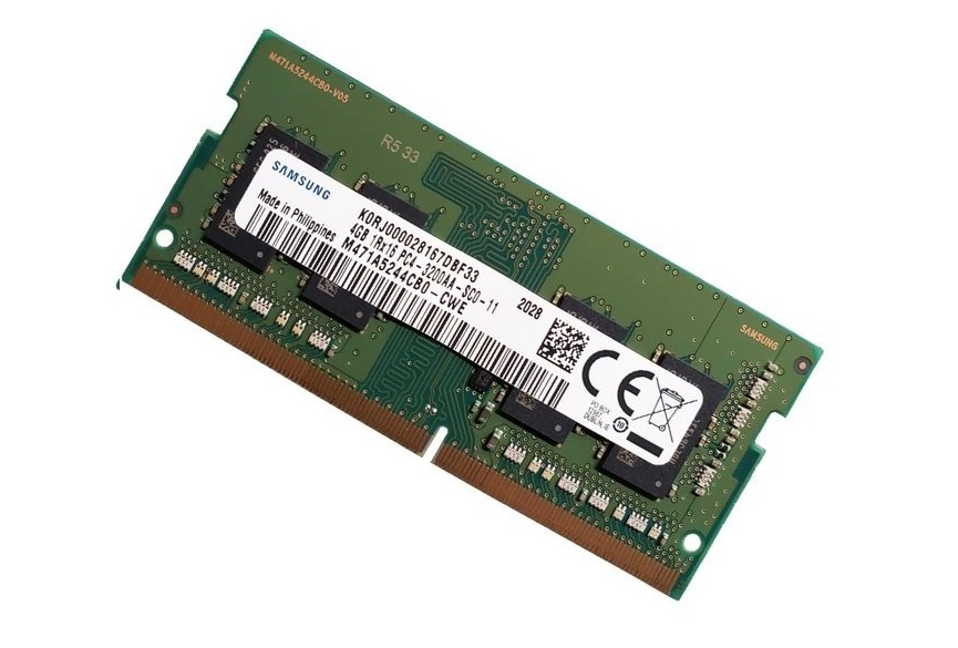 4GB DDR4 1x4GB Samsung SODIMM 1Rx16 PC4-3200AA 3200MHz RAM Minne