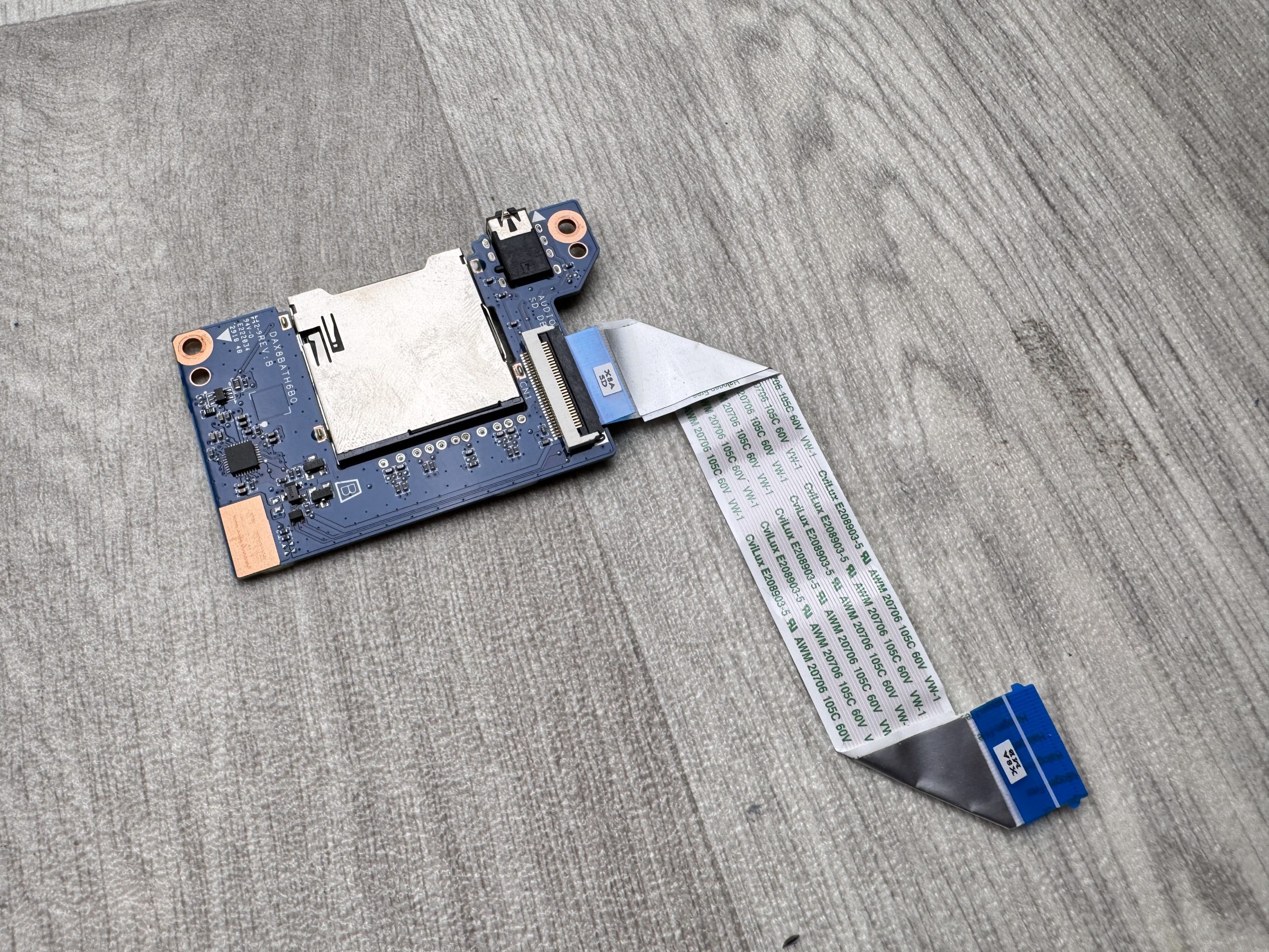 Original HP ProBook 430 440 G5 14" Laptop Audio Jack / SD Card Reader Board W/ Cable DAX8BATH6B0