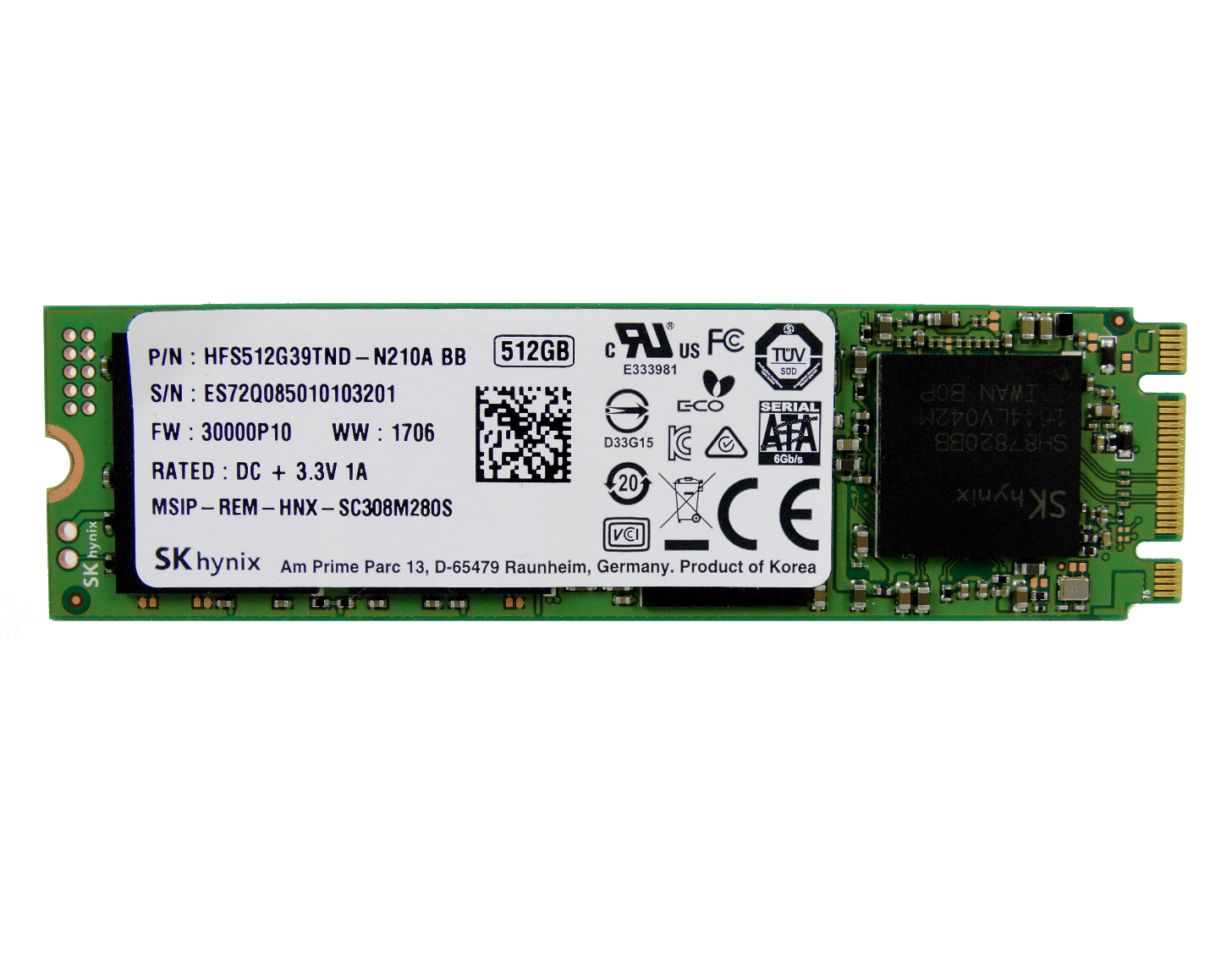 SK Hynix SC308 256GB SSD M2 2280 SATA