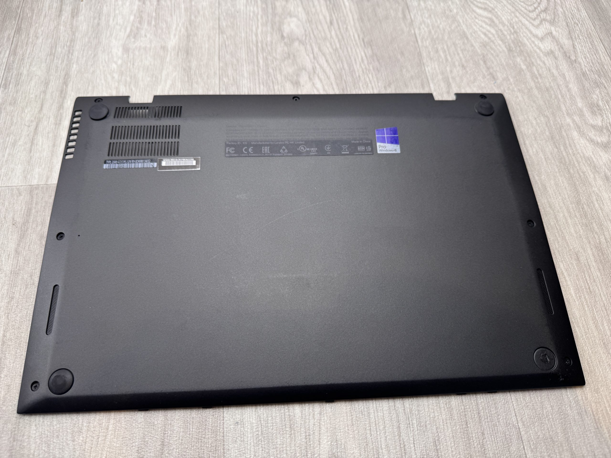 Lenovo ThinkPad X1 Carbon 2nd (20A8) Gen Botten / Bottom Case