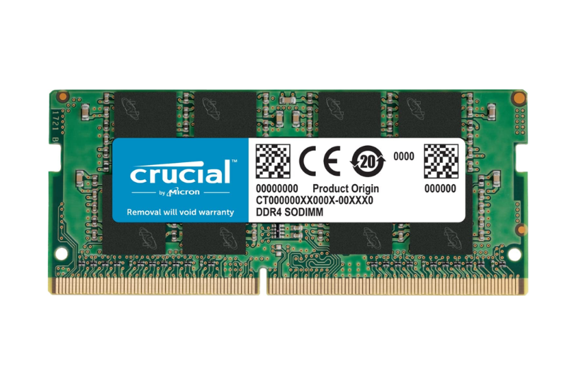 Begagnat 16GB DDR4 (1x16GB) Crucial SODIMM 2Rx8 PC4-2400T 2400MHz RAM Minne