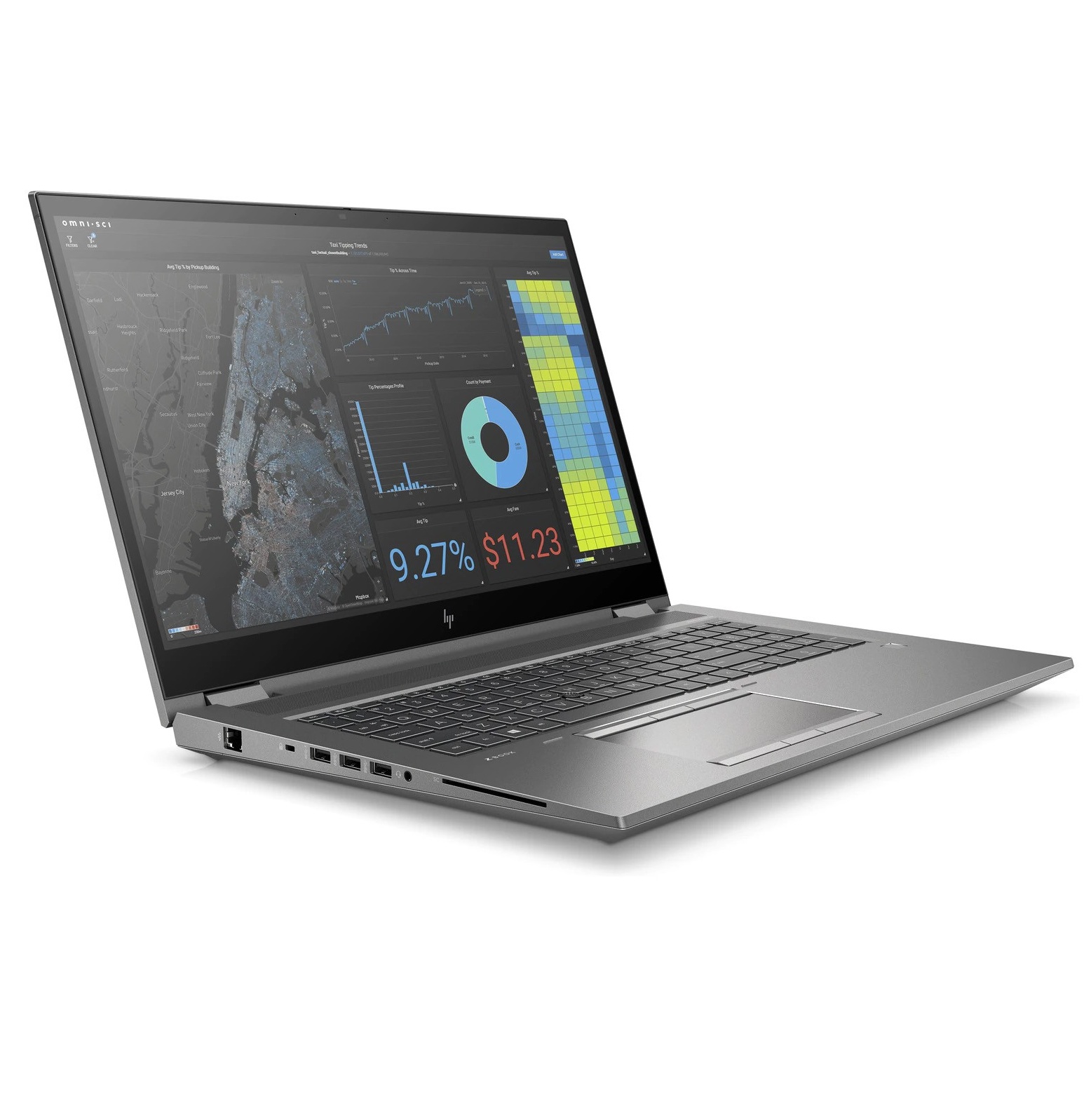 HP ZBook Fury 17 G7 UHD 4K Core i7-10850H Quadro RTX 3000 6GB GDDR6 (B-Klass) (Tangentavtryck + Kantstött)
