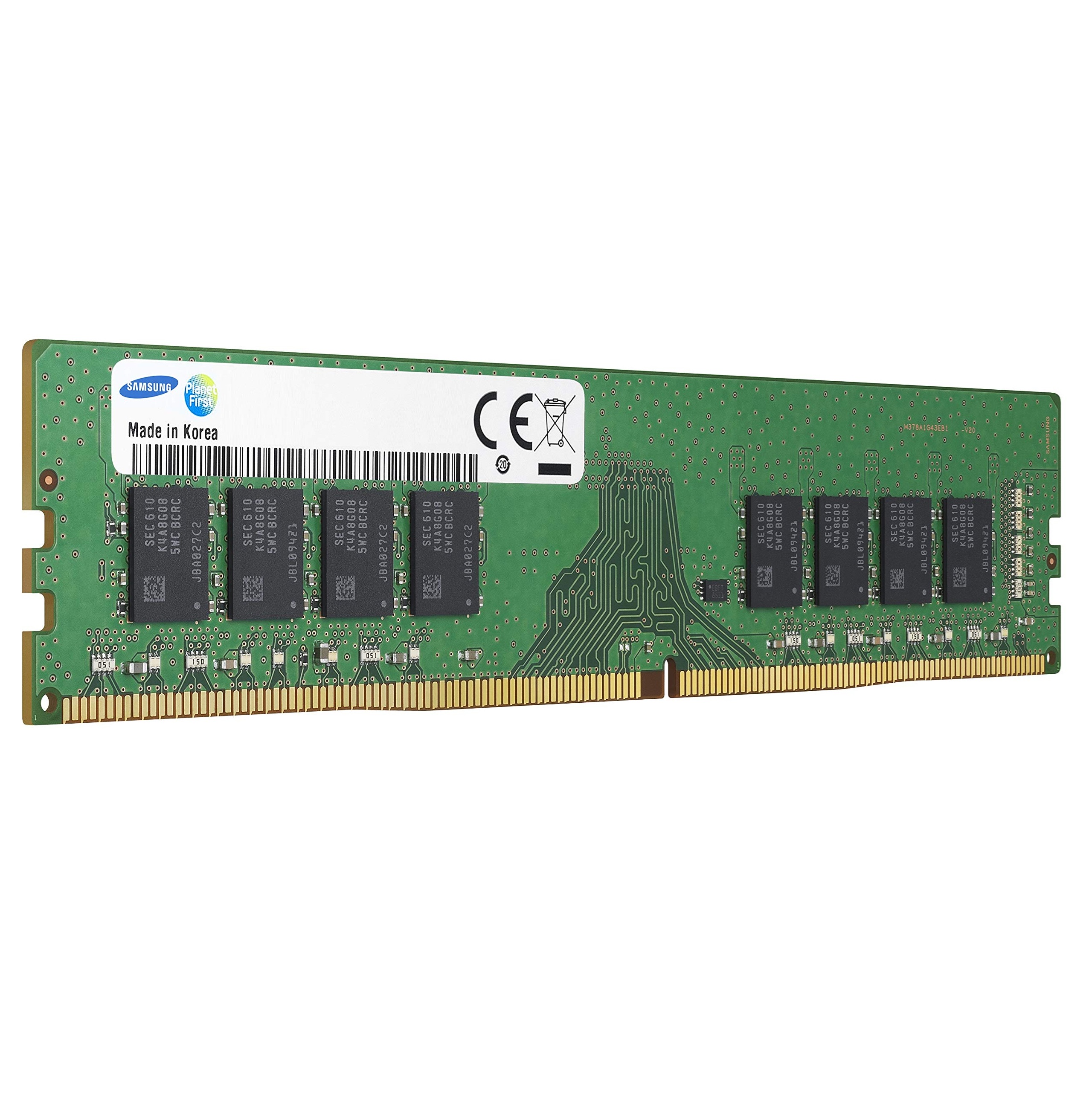 Begagnat Samsung 8GB 1Rx4 PC4-19200 DDR4-2400MHz ECC Registered RDIMM M393A1G40DB1-CRC0Q