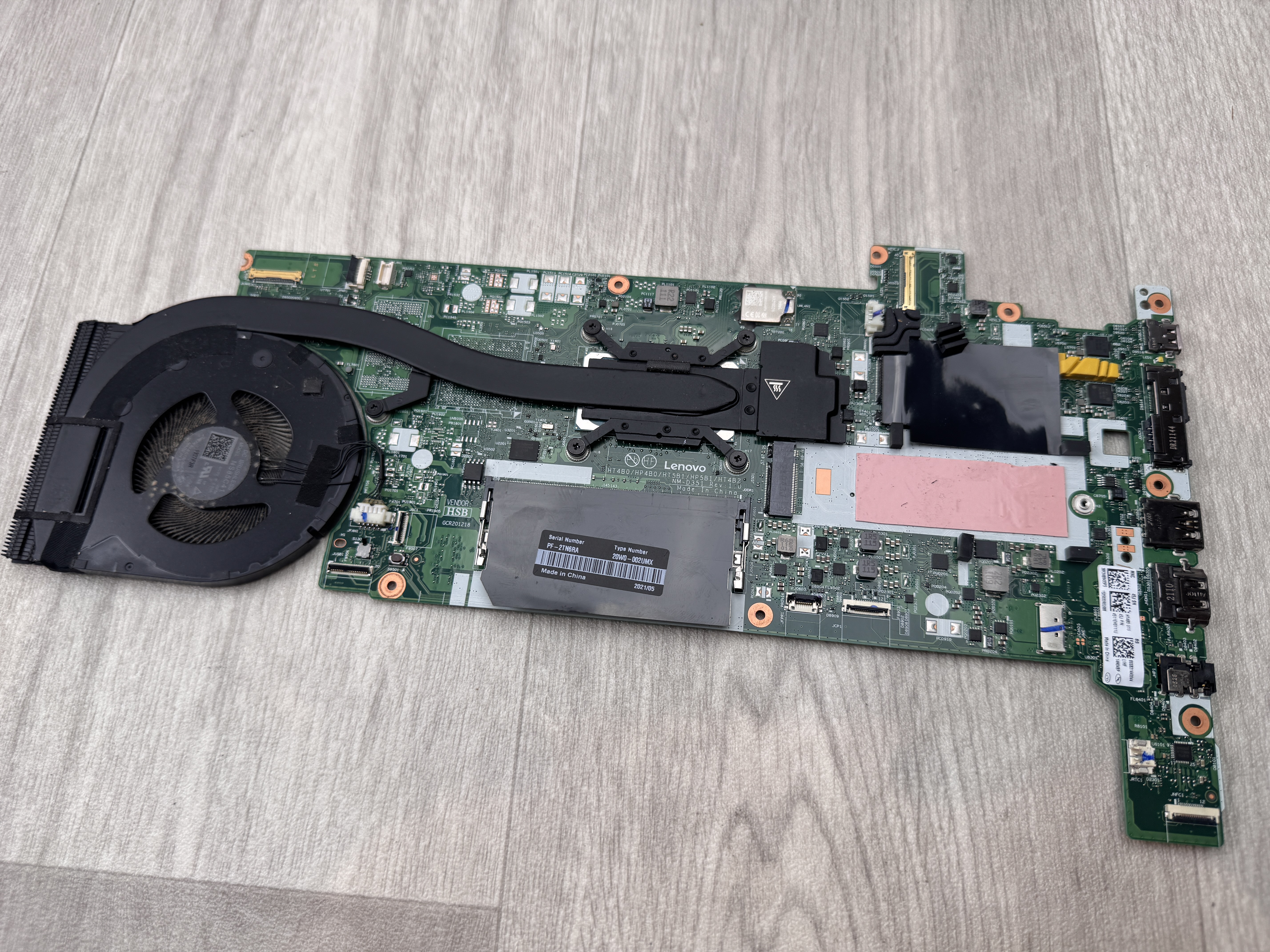 Lenovo Moderkort Thinkpad T14 Gen2 (20W0) i5-1135G7 16GB LPD4X 20W0002UMX