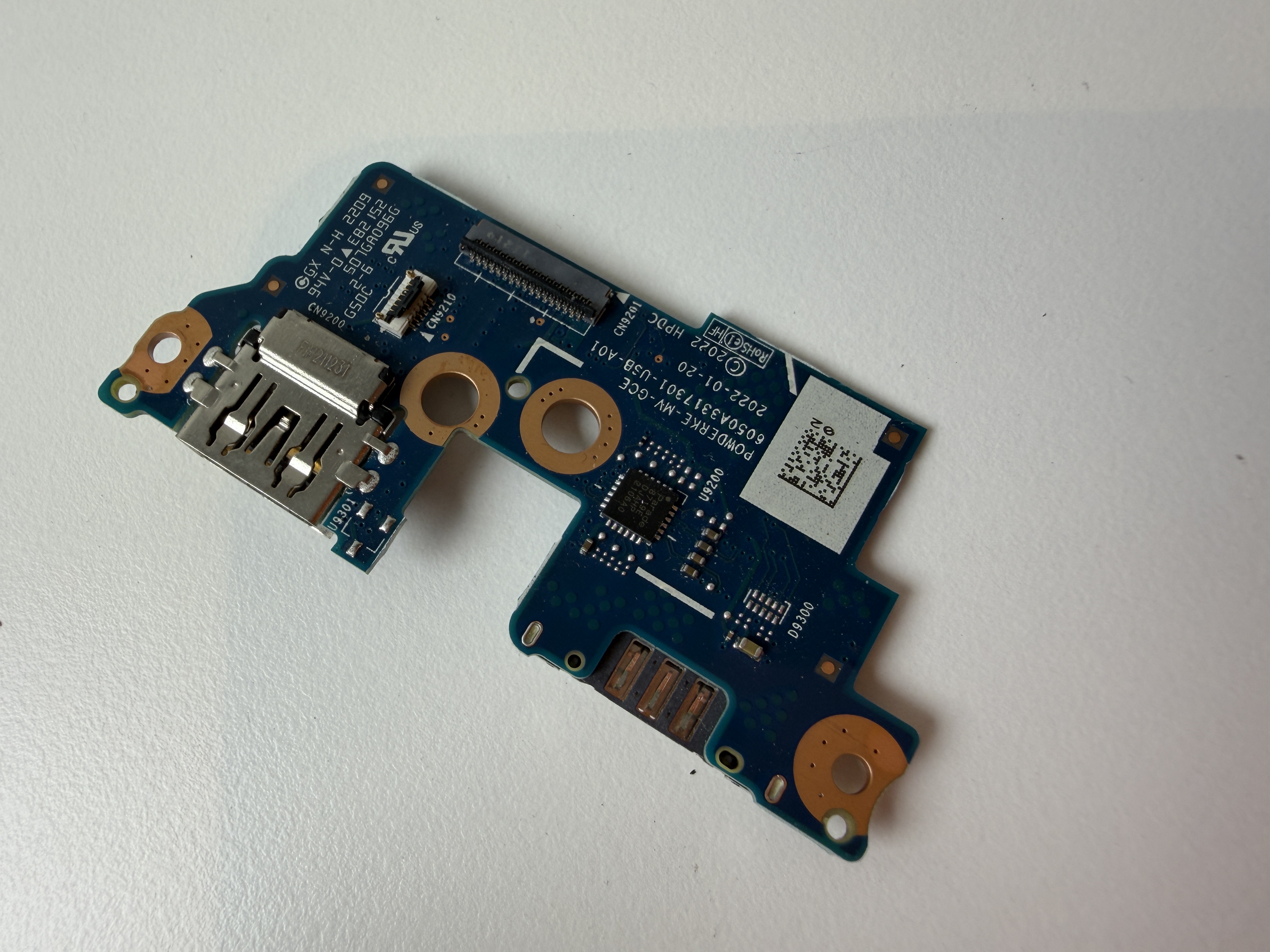 Begagnat HP Original USB SD Card Reader Board 6050A3317301-USB-A01 EliteBook 830 835 G9 G10