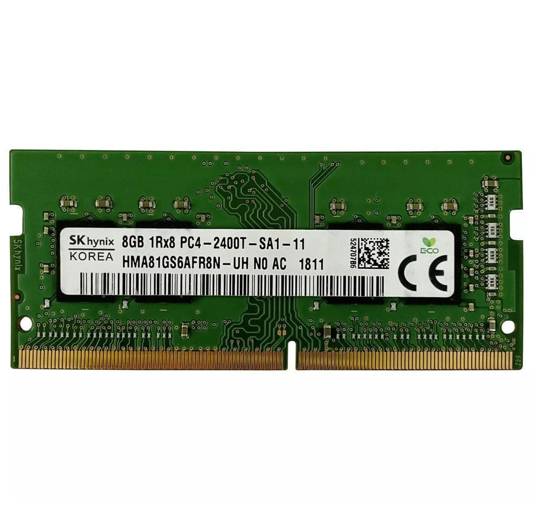 Begagnat 8GB DDR4 (1x8GB) SK Hynix SODIMM 1Rx8 PC4-2400T 2400MHz RAM Minne