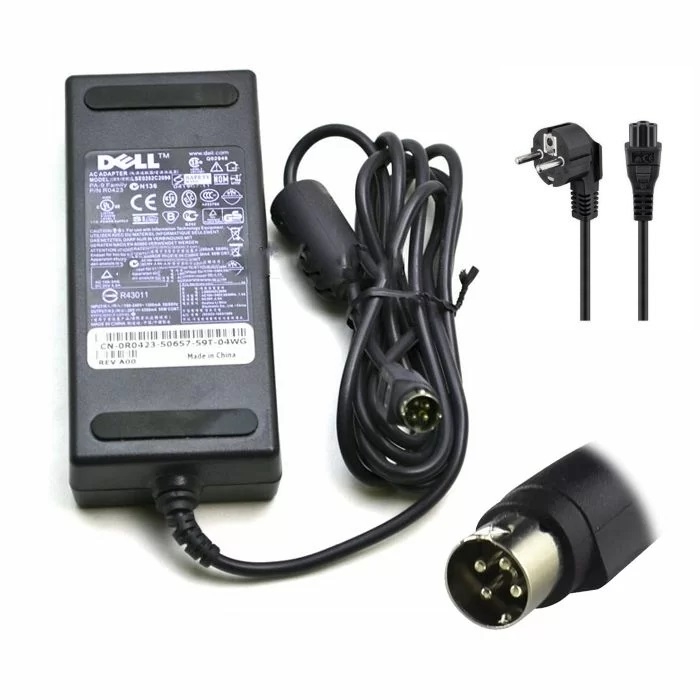 Original Dell PA-9 P/N R0423 90W Laddare 20V 4.5A AC Adapter 4-stift