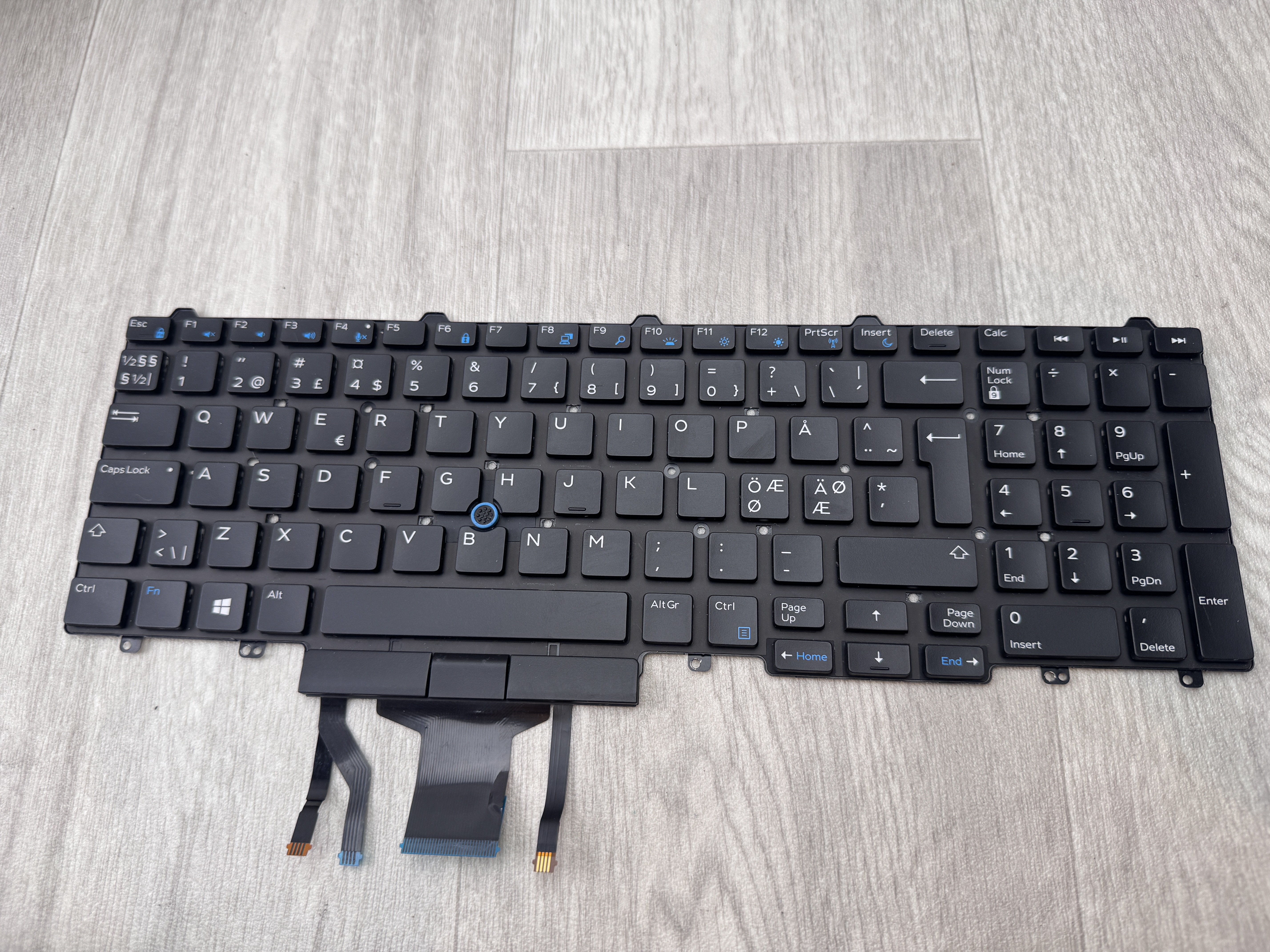 0MFKWK Dell Nordic Keyboard E5550 E5570 5580 5590 5591 Precision 3510 7510 7520 7710 7720 Tangentbord