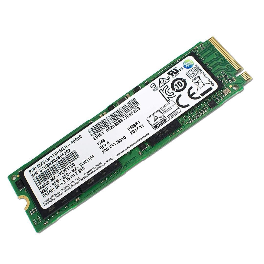 Samsung PM961 256GB SSD M2 2280 NVMe PCIe Gen3 x4