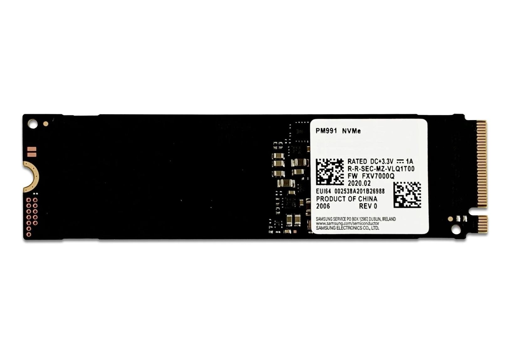 Samsung PM991 256GB SSD M2 2280 NVMe PCIe Gen3 x4