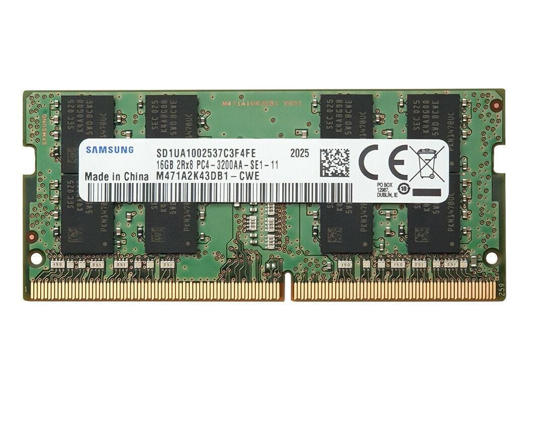 16GB DDR4 1x16GB Samsung SODIMM 2Rx8 PC4-3200AA 3200Mhz RAM Minne