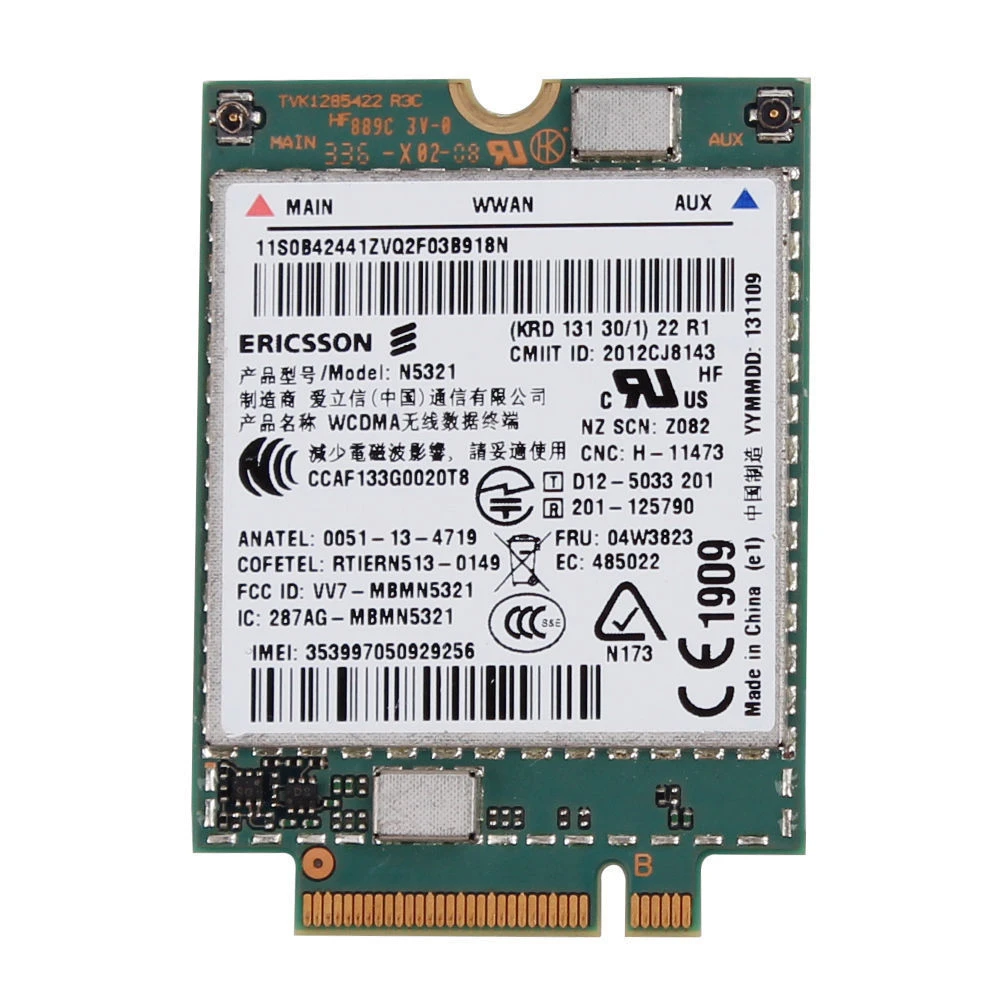 Lenovo WWAN Ericsson N5321 Mobile Broadband – HSPA+ 3G LTE Modem