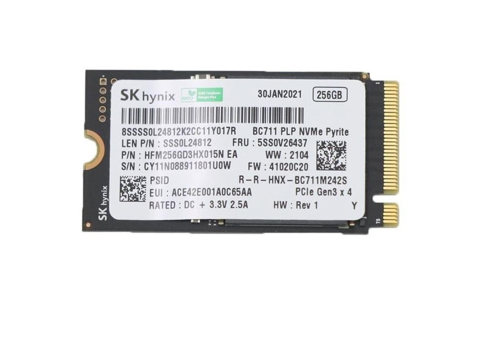SK hynix BC711 256GB M2 2242 NVMe PCIe Gen3 x4