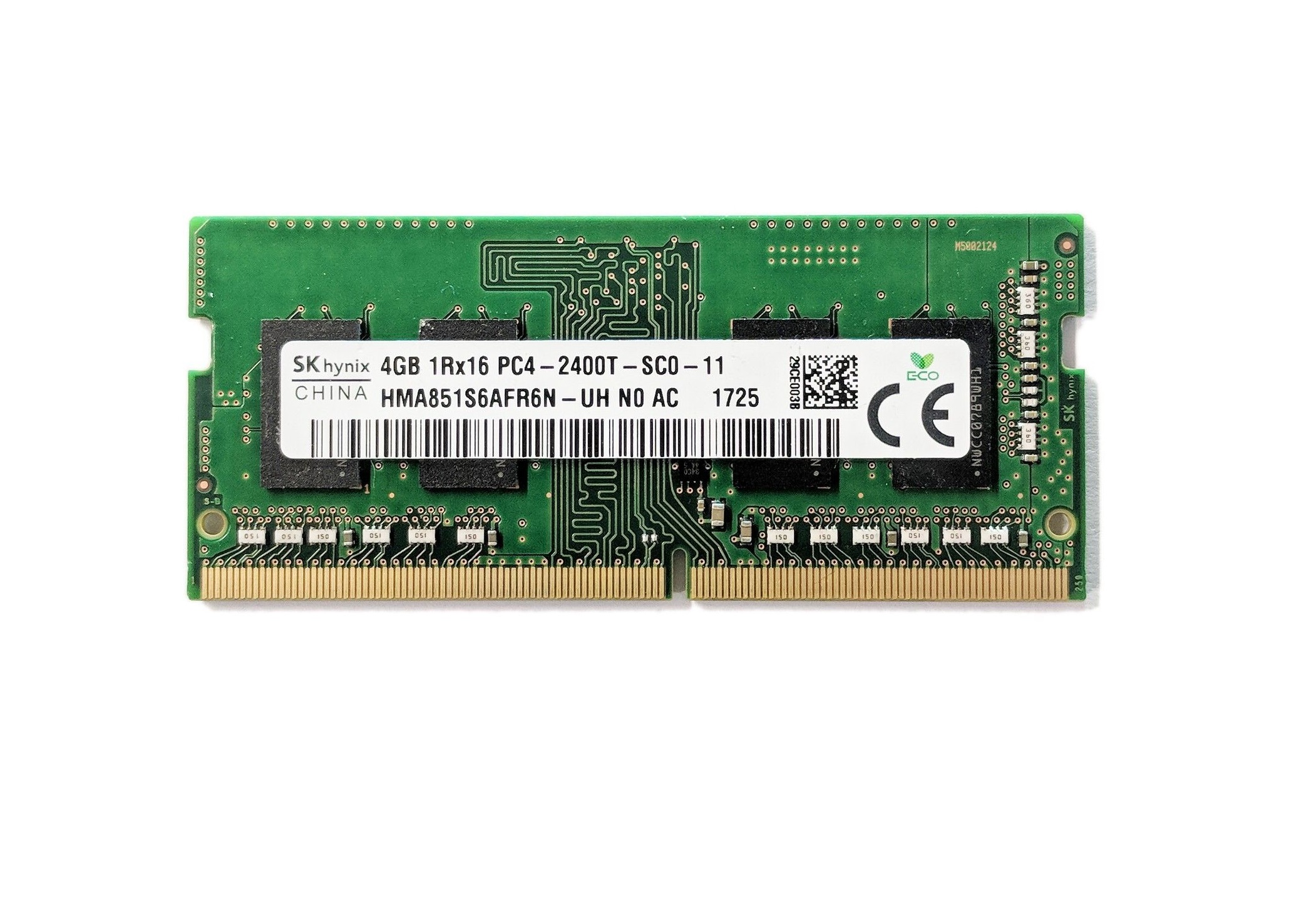 Begagnat 4GB DDR4 (1x4GB) SK Hynix SODIMM 1Rx16 PC4-2400T 2400MHz RAM Minne Single Sided Memory 5711783519171