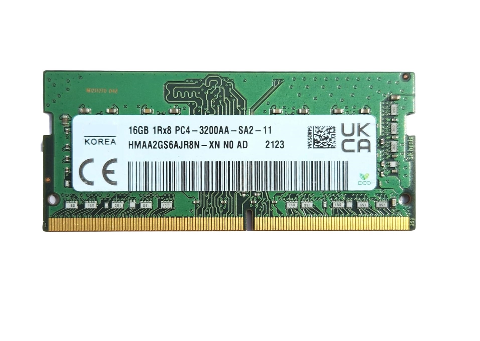 16GB DDR4 1x16GB SK Hynix SODIMM 1Rx8 PC4-3200AA 3200MHz RAM Minne