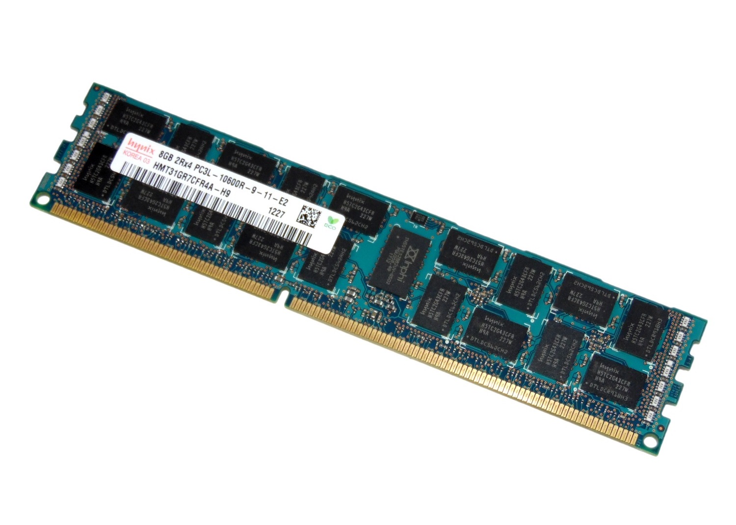 8GB DDR3L 1x8GB SK Hynix RDIMM 2Rx4 ECC PC3L-10600R 1333MHz Dual Rank x4 RAM Minne