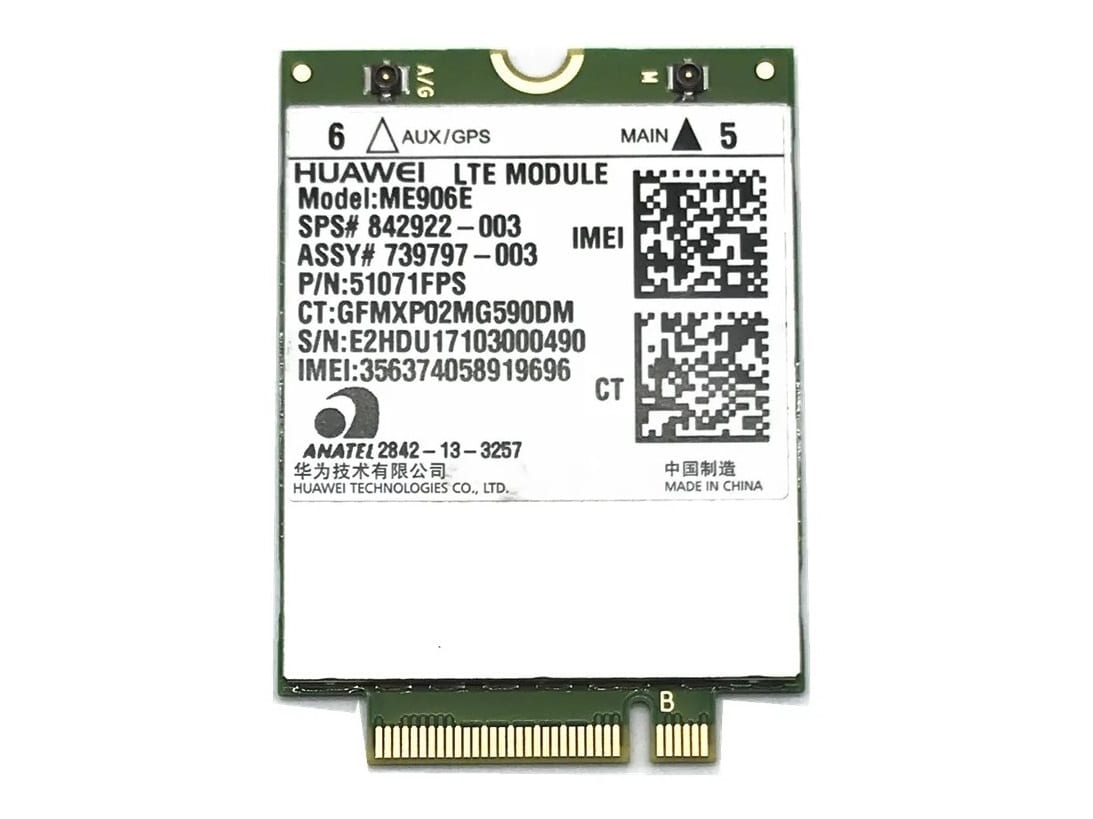 HP WWAN Huawei ME906e 842922-003 4G LTE Modem