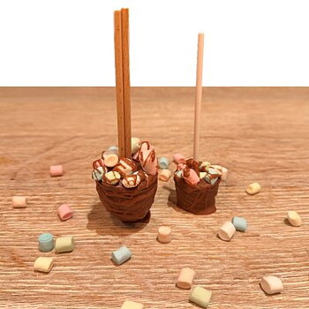 Ljus Chokladdryck Marshmallow Dippers