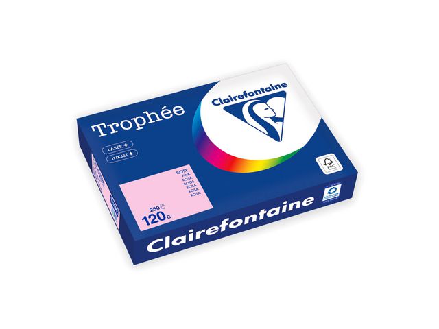 Kop.ppr TROPHE&Eacute; A4 120g oh rosa 250/fp