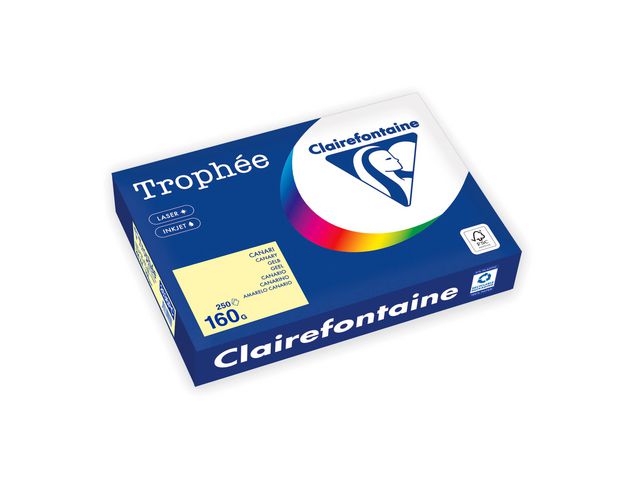 Kop.ppr TROPHE&Eacute; A4 160g oh ljusgul 250/F