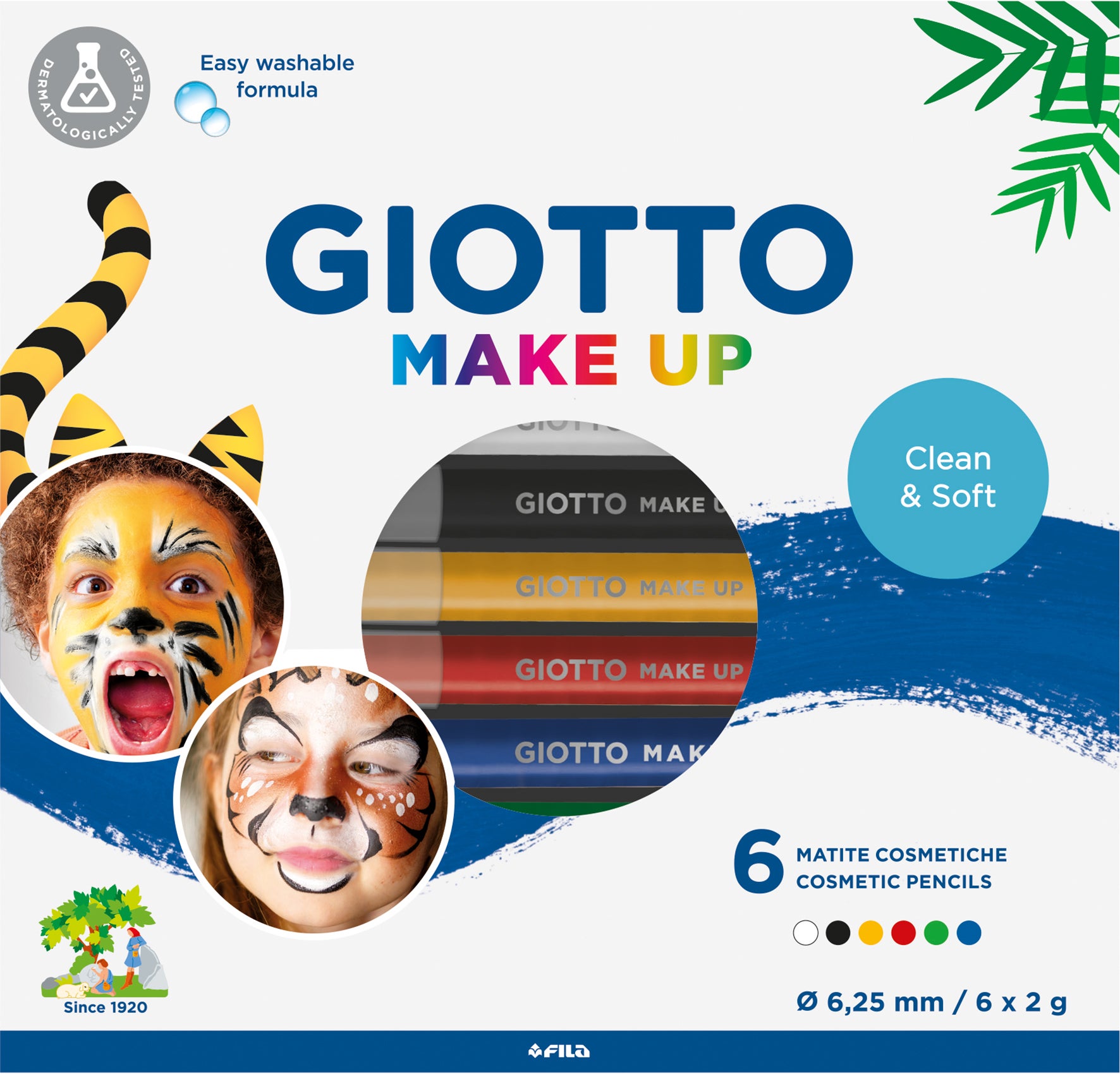 Ansiktspenna Giotto bas 6 st/fp