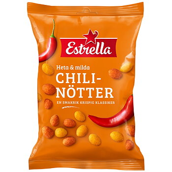 Chilinötter Estrella Heta & Milda 10x150 g