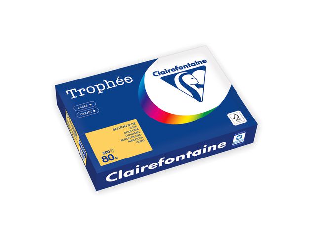 Kop.ppr TROPHE&Eacute; A4 80g oh guldgul 500/fp