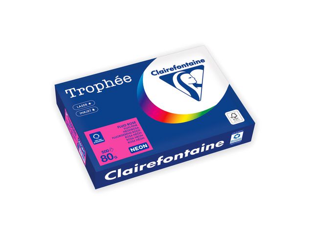 Kop.ppr TROPHE&Eacute; A4 80g oh neonros 500/fp