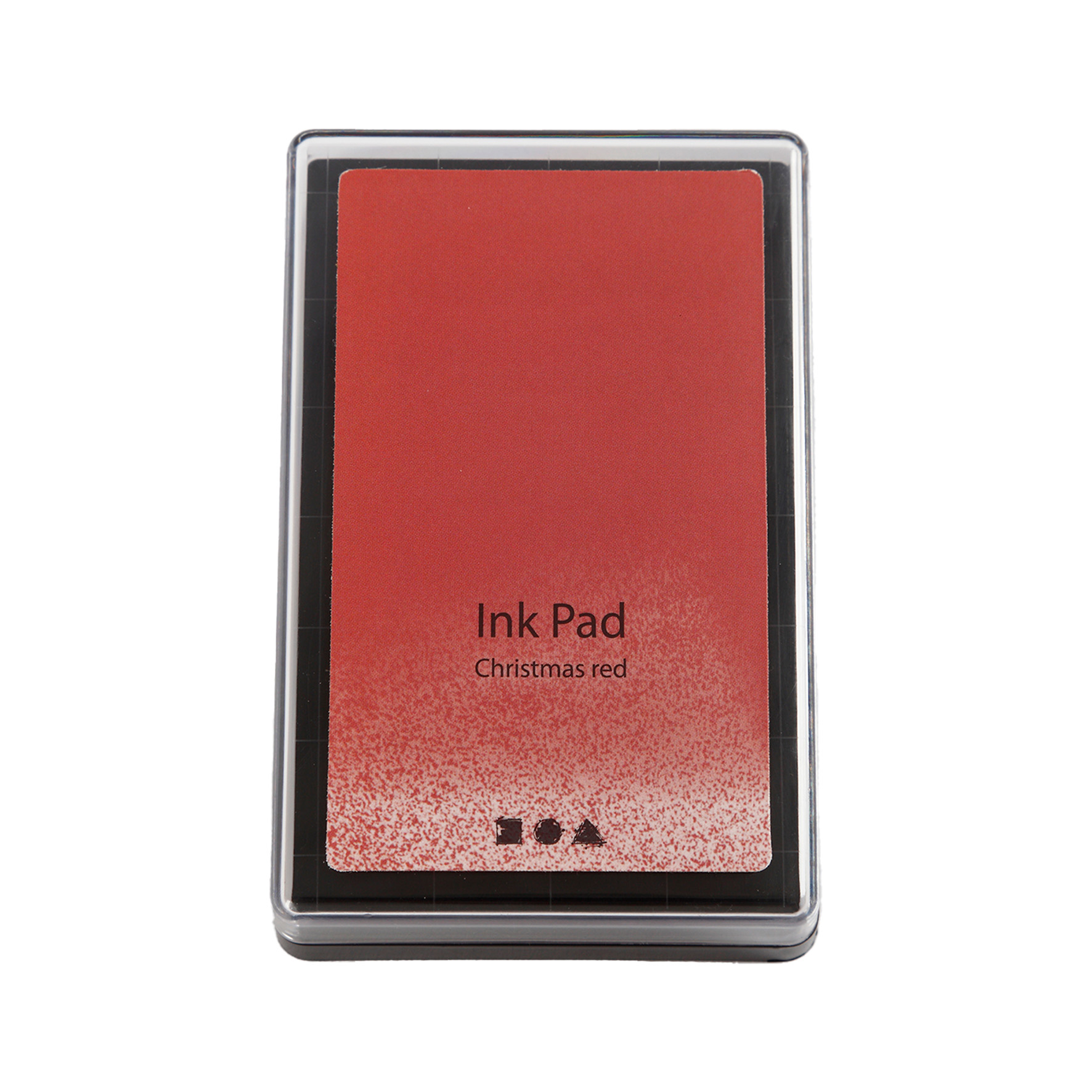 Stämpeldyna 9x6cm julröd