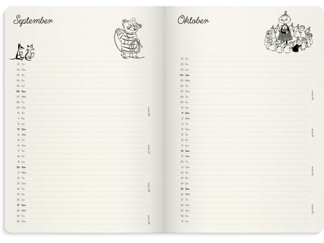 Kalender Mumin A5 2026