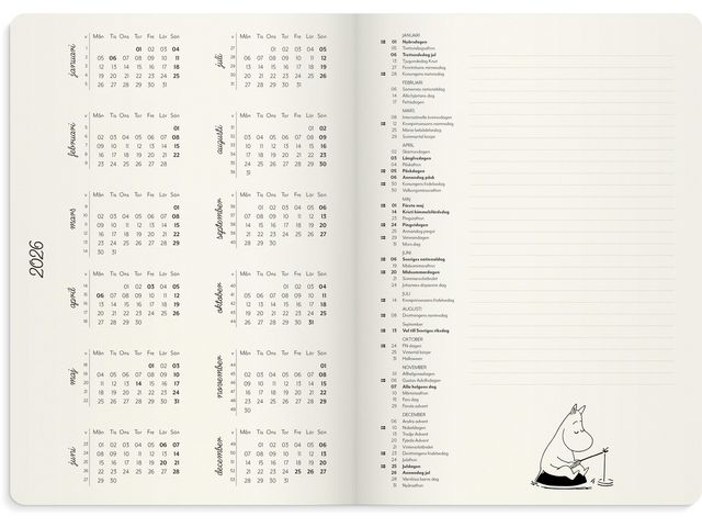 Kalender Mumin A5 2026