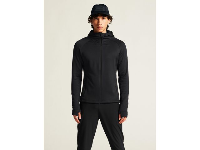 Powerfleecehoodie Adv Explore svart