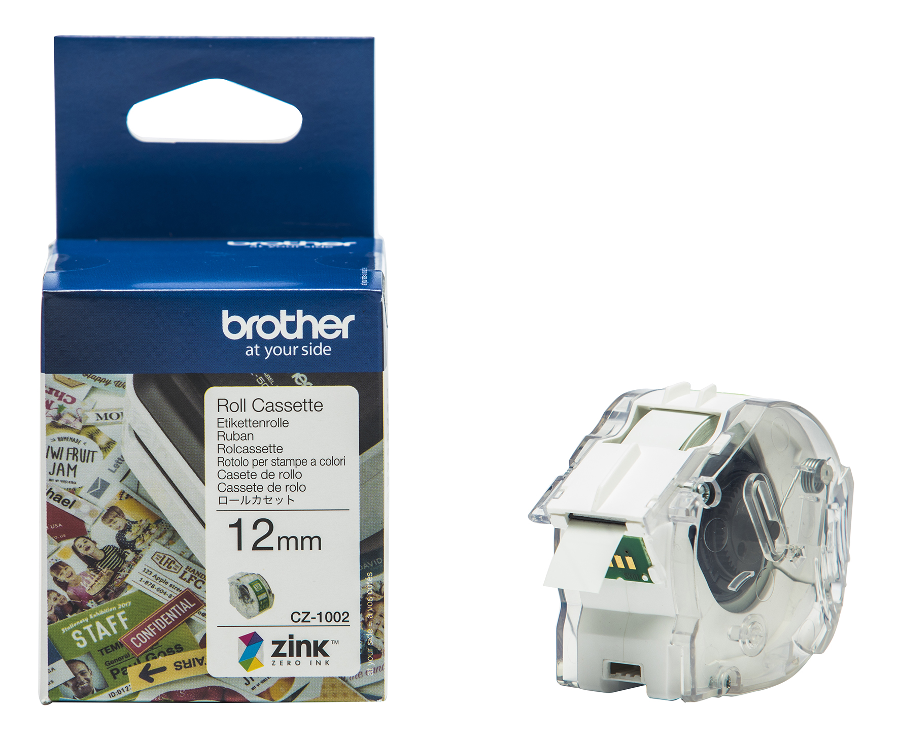 Etikett Brother CZ1002 12 mm 5 meter