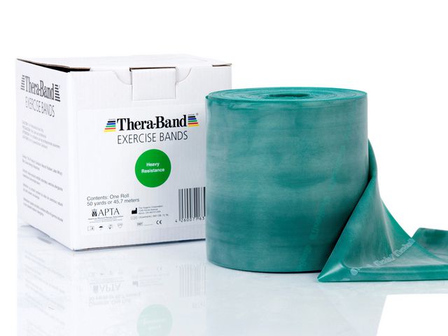Träningsband THERA-BAND 45,5m grön