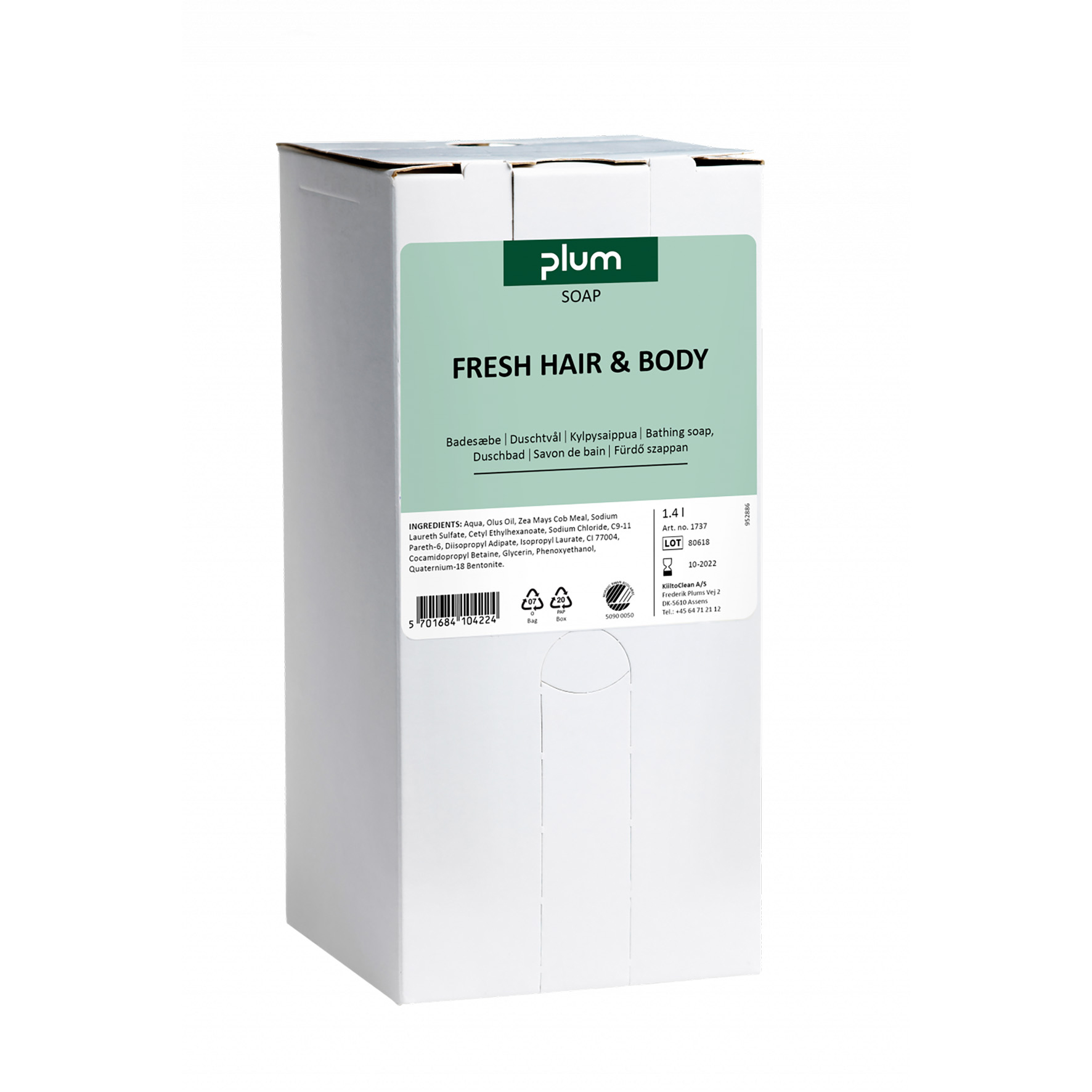 Duschgel Plum Fresh Hair&Body 1,4 liter