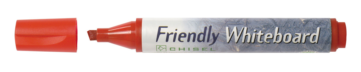 Whiteboardpenna Friendly sned röd