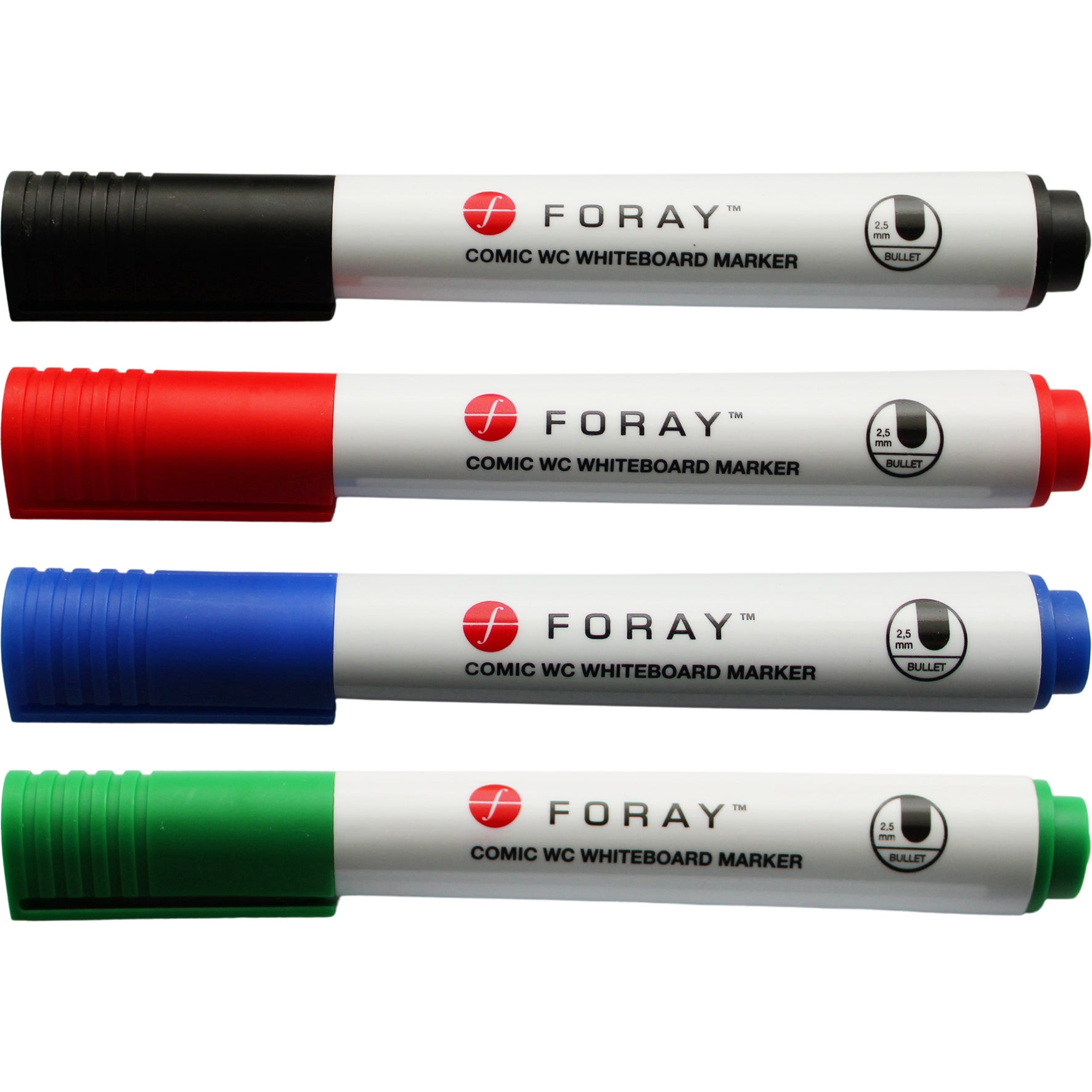 Whiteboard-penna rund spets 4 st/set