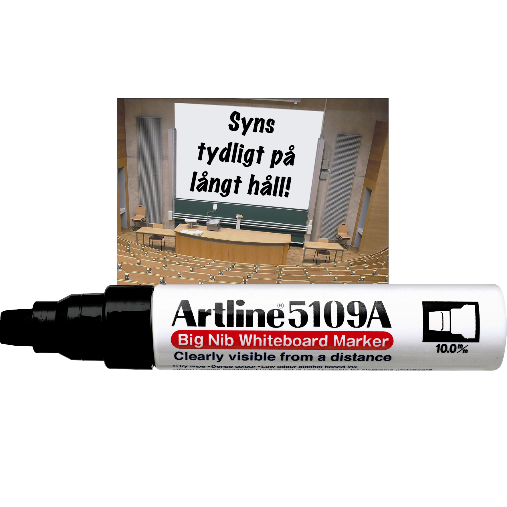 WB-penna Artline BigNib svart