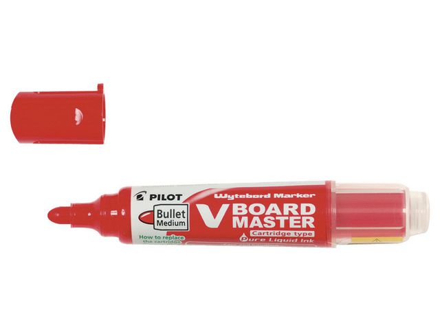 Whiteboard-penna Pilot V Board röd