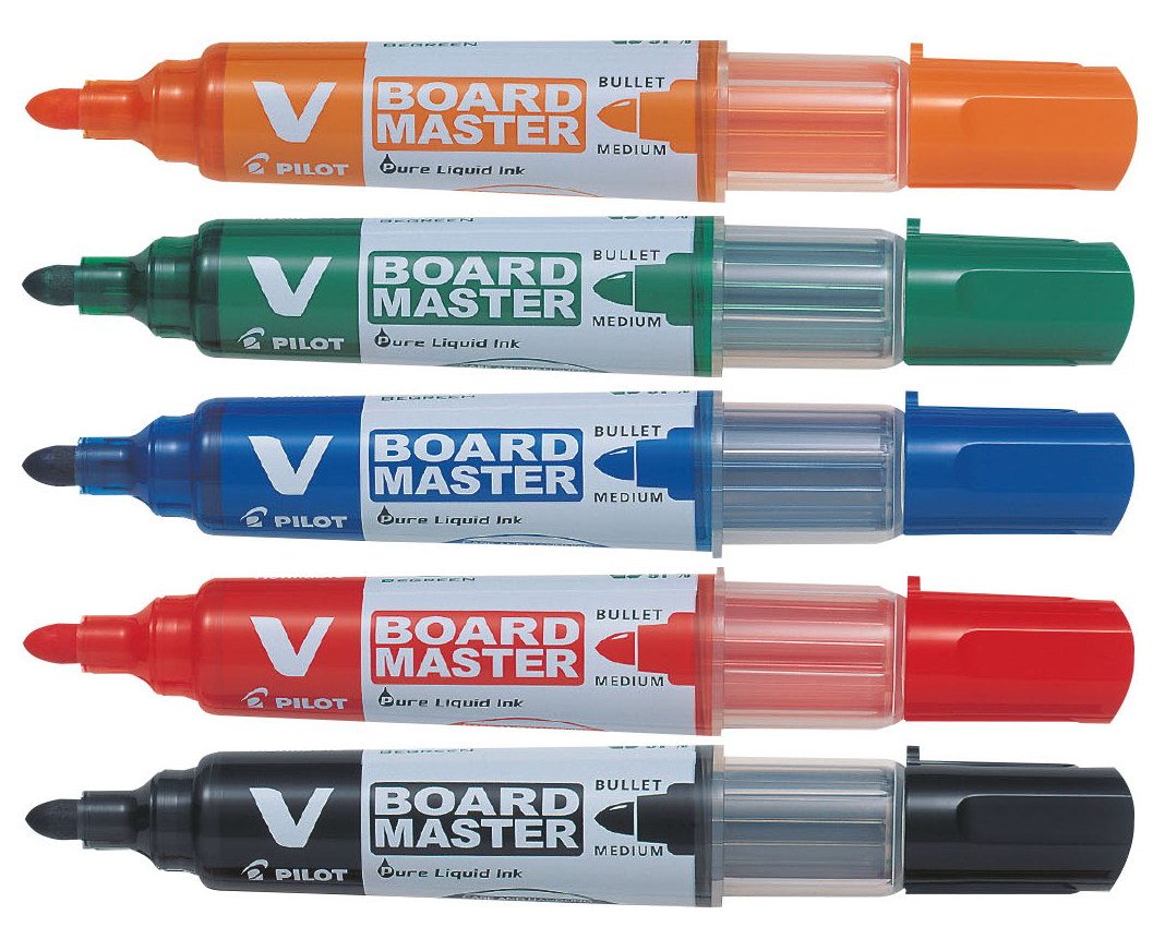Whiteboard-penna Pilot V Board 5-set