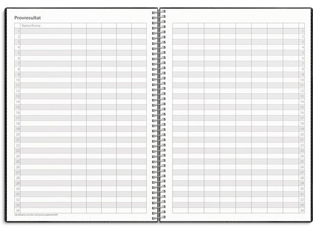 Kalender Study Twist svart A5 25/26
