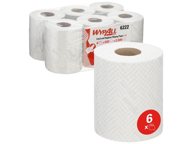 Torkrulle WYPALL 6222 centrummatad 6/FP