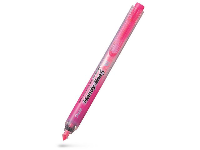Överstrykningspenna PENTEL Clicker rosa