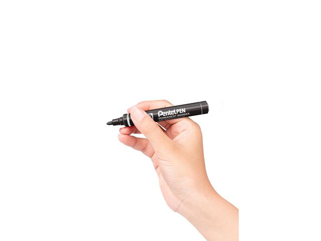 Märkpenna perm. PENTEL N50 rund svart
