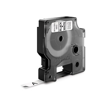 Märkband Dymo D1 sva/vit 9mm