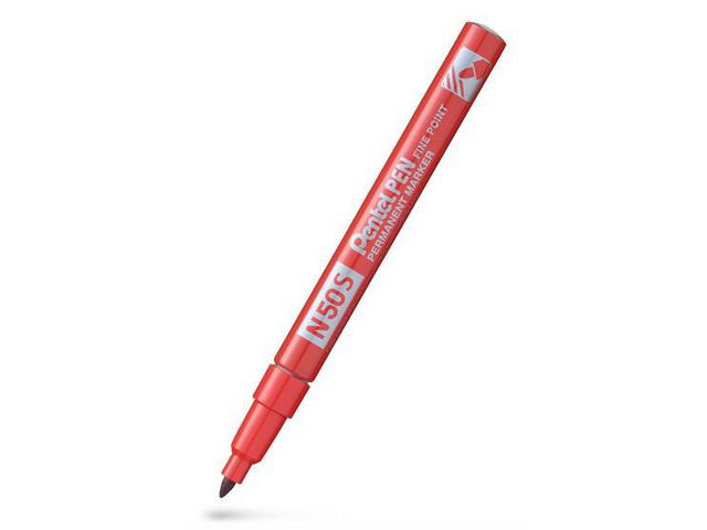 Märkpenna perm. PENTEL N50S rund röd