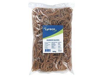 Gummiband LYRECO 120x2mm 500g 860/fp