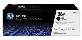 Toner HP CB436AD svart 2/fp