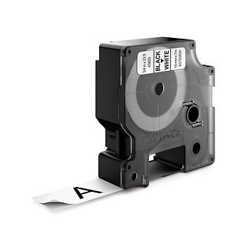 Märkband Dymo D1 sva/vit 19mm