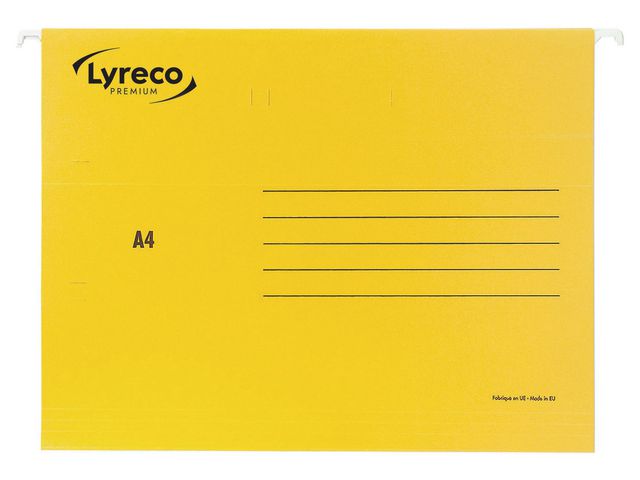 Hängmapp LYRECO A4 gul 25/fp